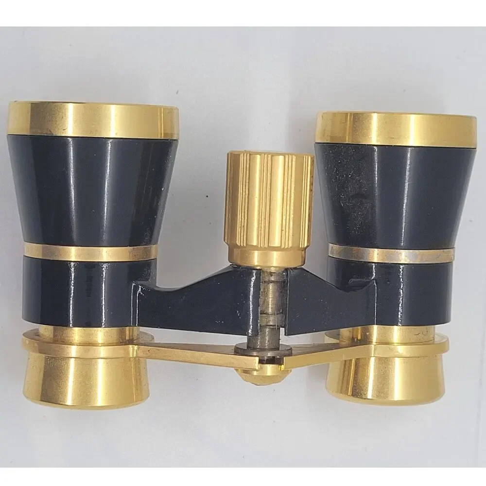 Binolux‎ Opera Glasses Gold Tone Compact Optics Vintage Classic Style